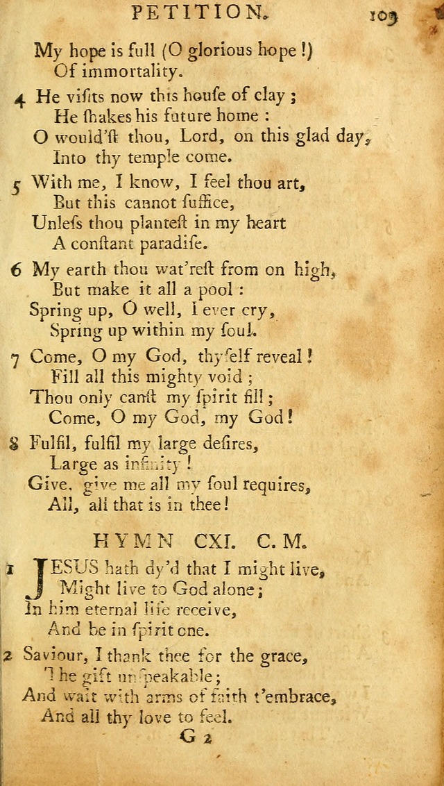 A Pocket hymn-book, designed as a constant companion for the pious: collected from various authors (11th ed.) page 109