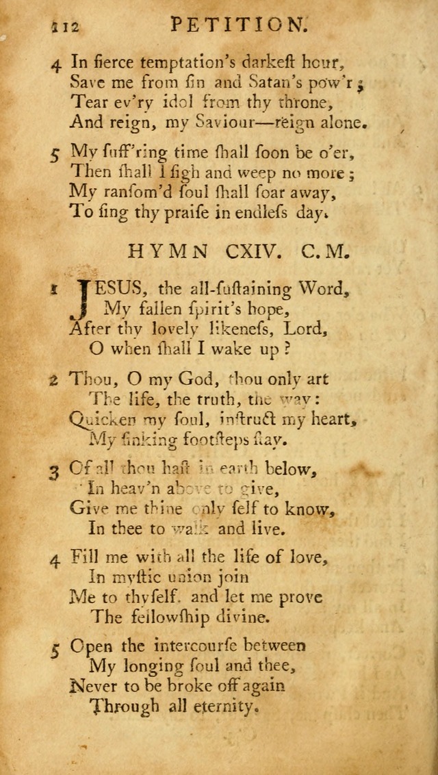 A Pocket hymn-book, designed as a constant companion for the pious: collected from various authors (11th ed.) page 112