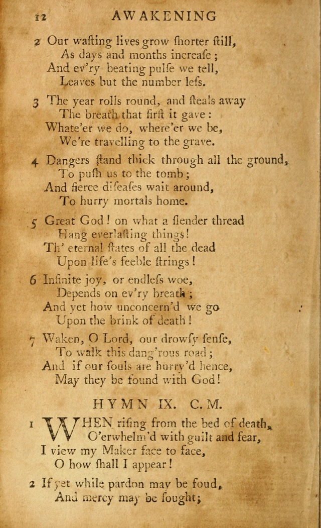 A Pocket hymn-book, designed as a constant companion for the pious: collected from various authors (11th ed.) page 12