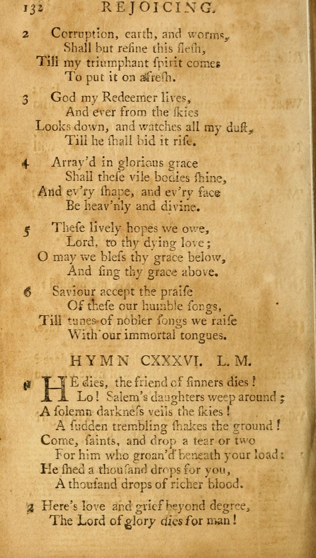 A Pocket hymn-book, designed as a constant companion for the pious: collected from various authors (11th ed.) page 132