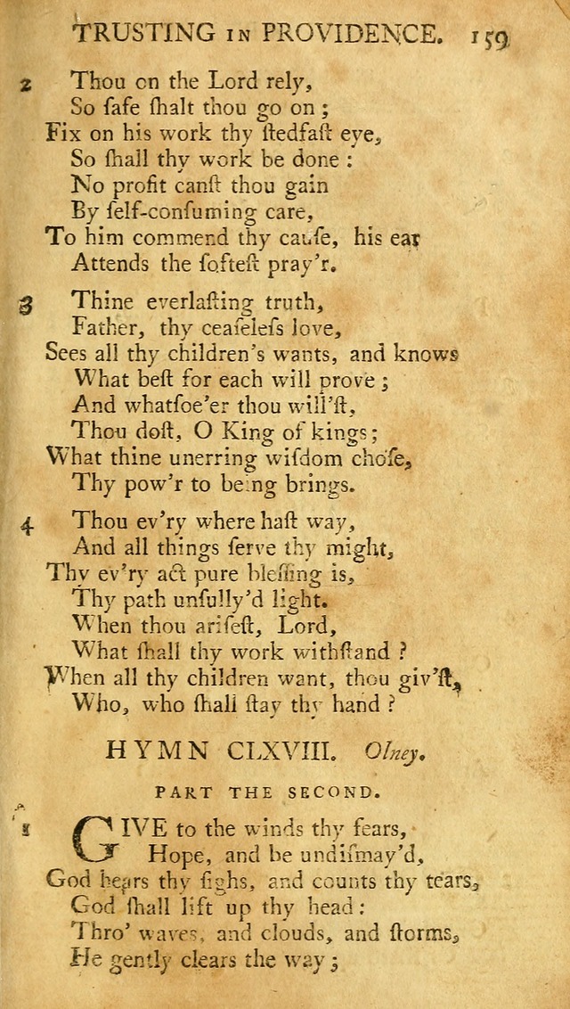 A Pocket hymn-book, designed as a constant companion for the pious: collected from various authors (11th ed.) page 159