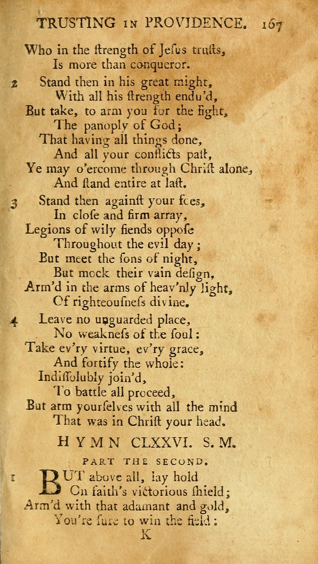 A Pocket hymn-book, designed as a constant companion for the pious: collected from various authors (11th ed.) page 167