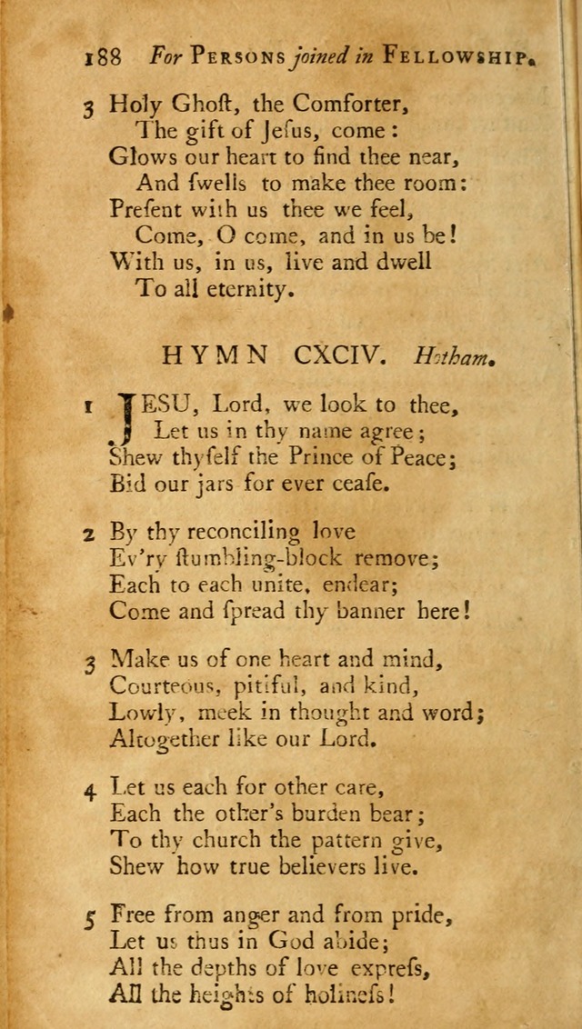 A Pocket hymn-book, designed as a constant companion for the pious: collected from various authors (11th ed.) page 188