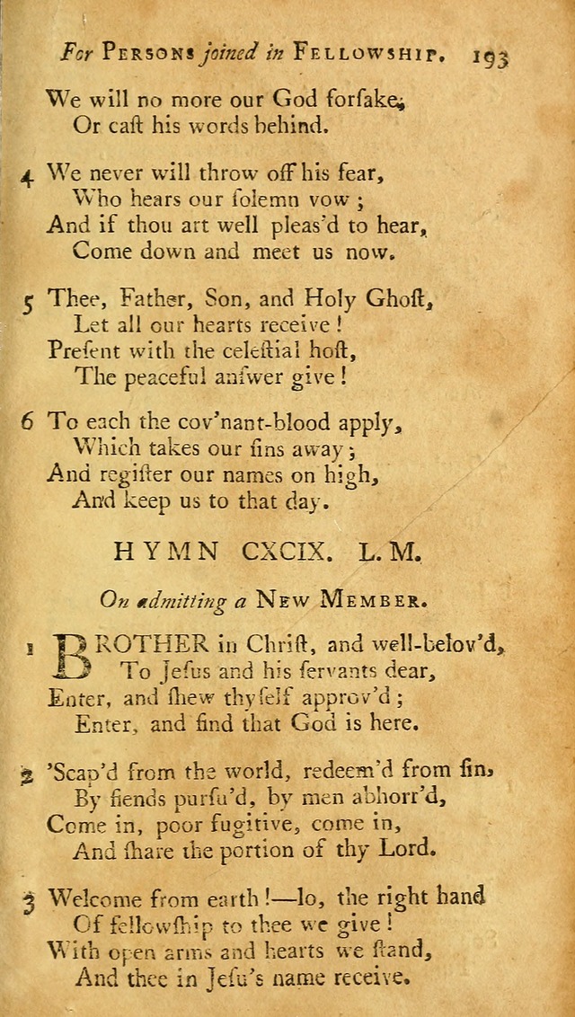 A Pocket hymn-book, designed as a constant companion for the pious: collected from various authors (11th ed.) page 193