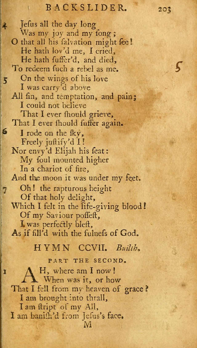 A Pocket hymn-book, designed as a constant companion for the pious: collected from various authors (11th ed.) page 203