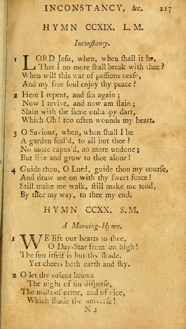 A Pocket hymn-book, designed as a constant companion for the pious: collected from various authors (11th ed.) page 217