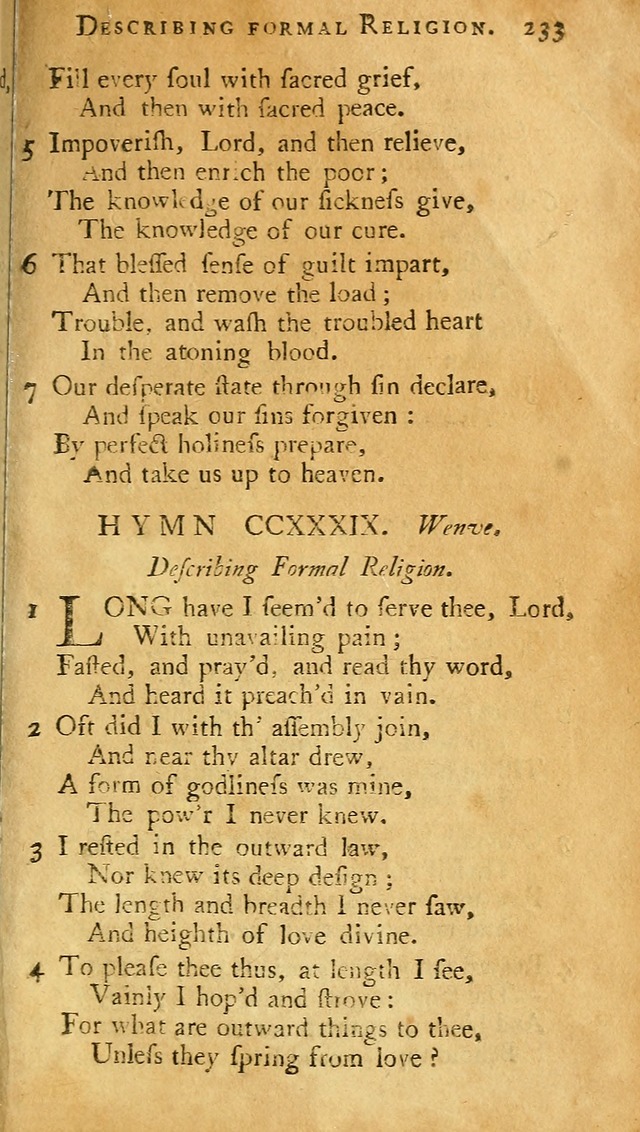 A Pocket hymn-book, designed as a constant companion for the pious: collected from various authors (11th ed.) page 233