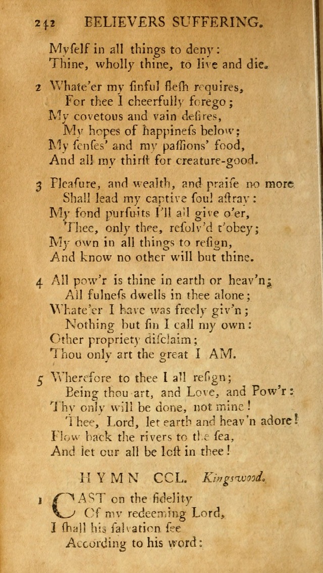 A Pocket hymn-book, designed as a constant companion for the pious: collected from various authors (11th ed.) page 242