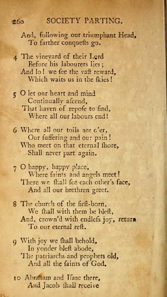 A Pocket hymn-book, designed as a constant companion for the pious: collected from various authors (11th ed.) page 260