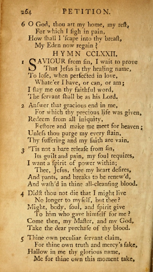 A Pocket hymn-book, designed as a constant companion for the pious: collected from various authors (11th ed.) page 264