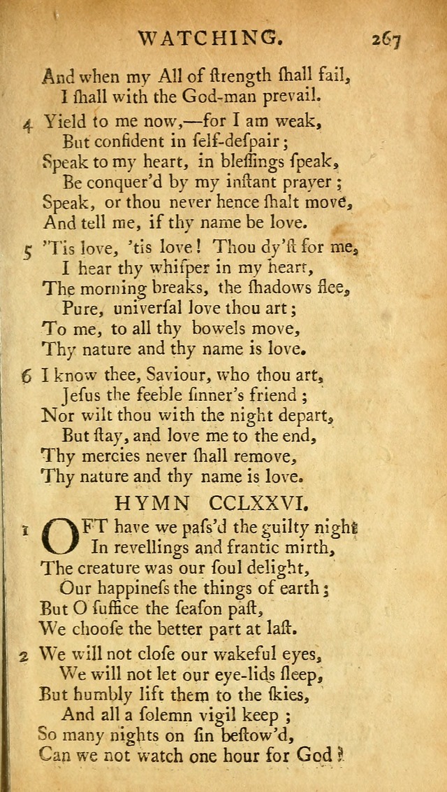 A Pocket hymn-book, designed as a constant companion for the pious: collected from various authors (11th ed.) page 267