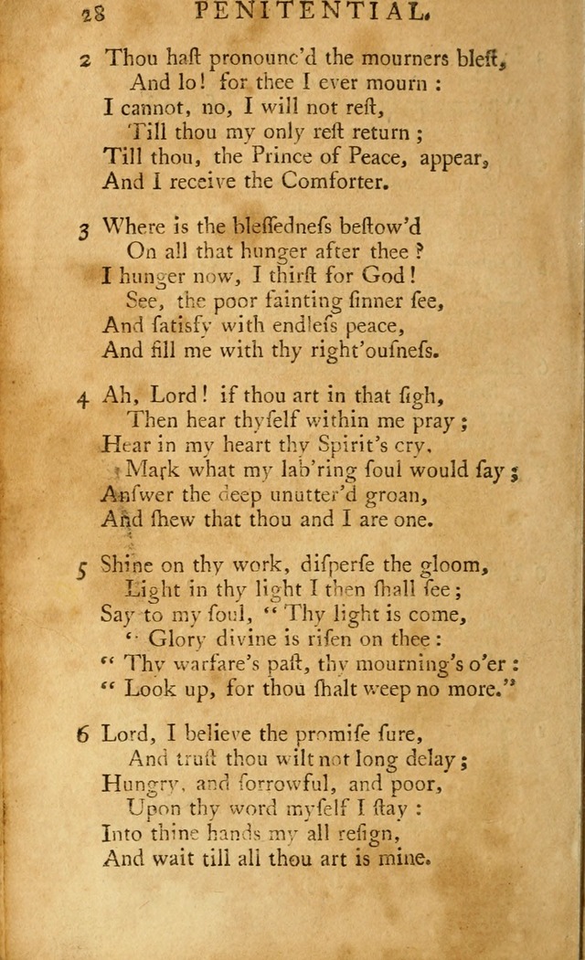 A Pocket hymn-book, designed as a constant companion for the pious: collected from various authors (11th ed.) page 28