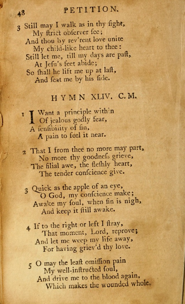 A Pocket hymn-book, designed as a constant companion for the pious: collected from various authors (11th ed.) page 48