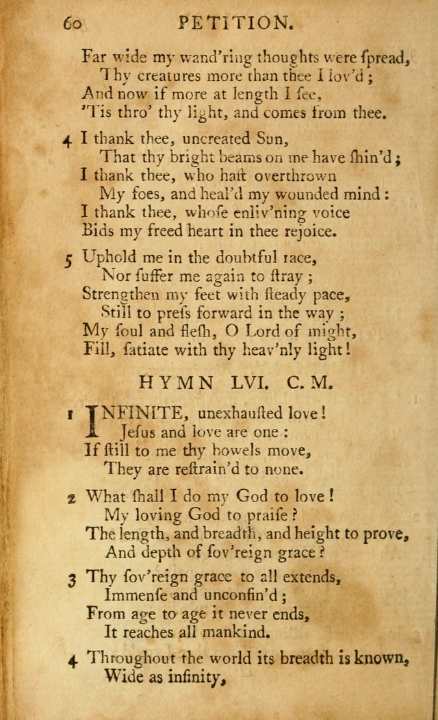 A Pocket hymn-book, designed as a constant companion for the pious: collected from various authors (11th ed.) page 60