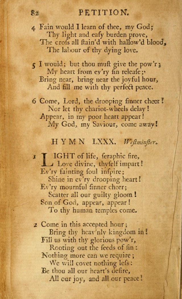 A Pocket hymn-book, designed as a constant companion for the pious: collected from various authors (11th ed.) page 82