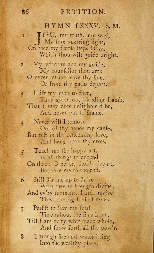 A Pocket hymn-book, designed as a constant companion for the pious: collected from various authors (11th ed.) page 86