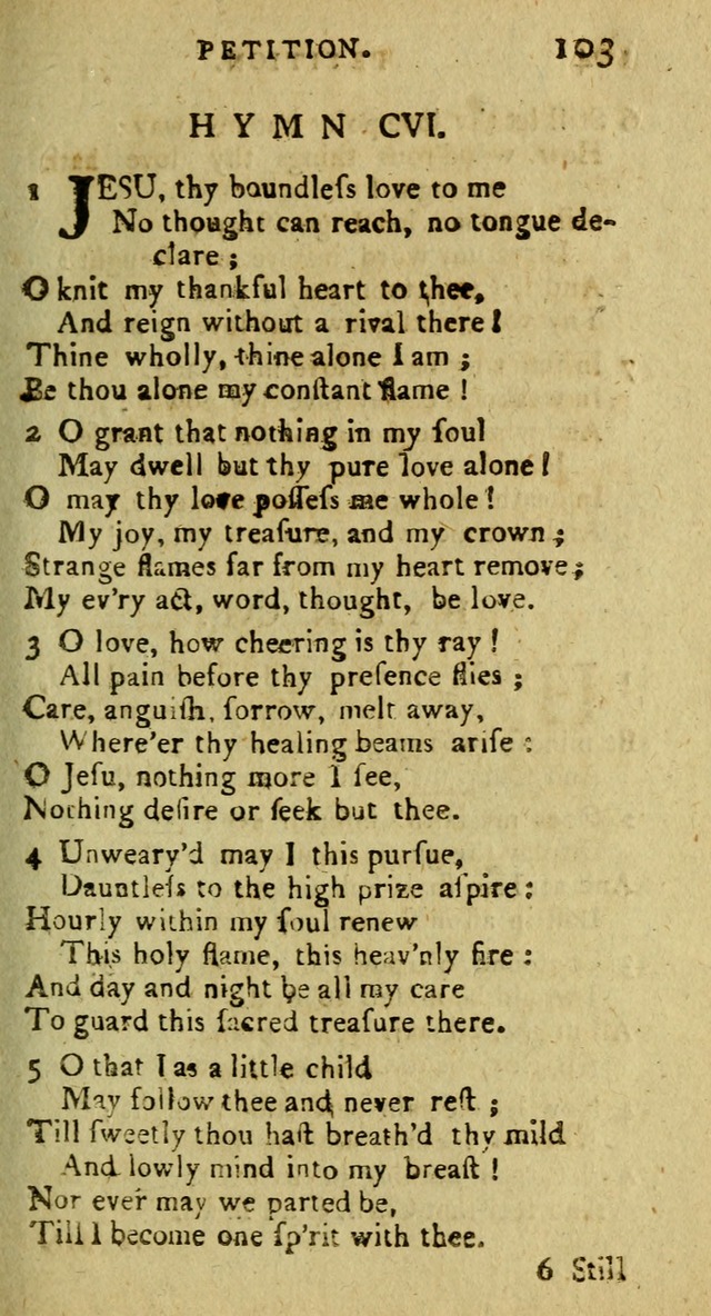 A Pocket Hymn Book: designed as a constant companion for the pious, collected from various authors (9th ed.) page 103