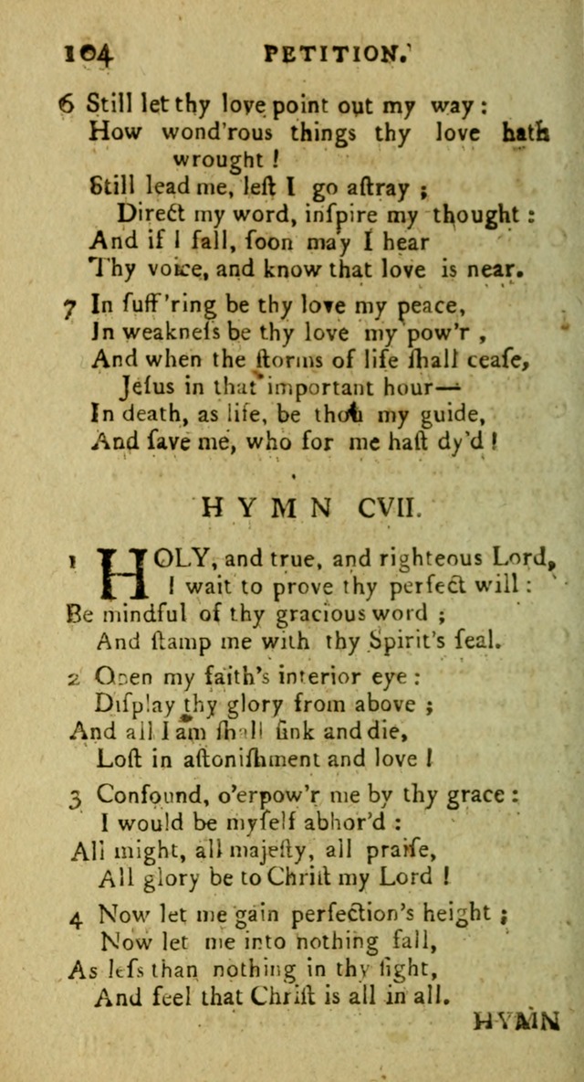 A Pocket Hymn Book: designed as a constant companion for the pious, collected from various authors (9th ed.) page 104