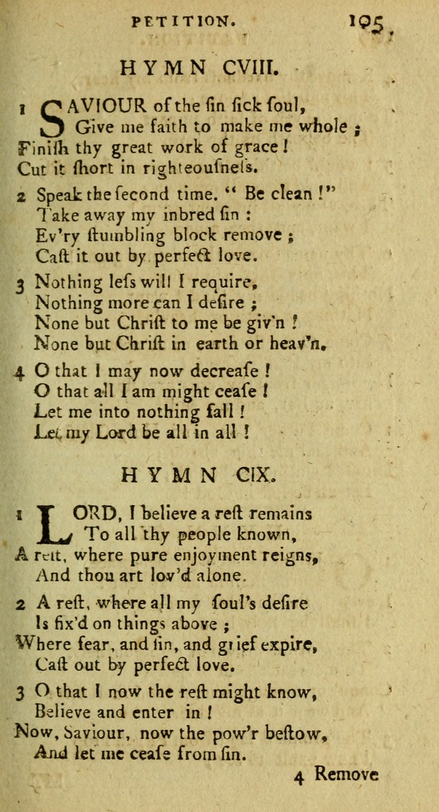 A Pocket Hymn Book: designed as a constant companion for the pious, collected from various authors (9th ed.) page 105