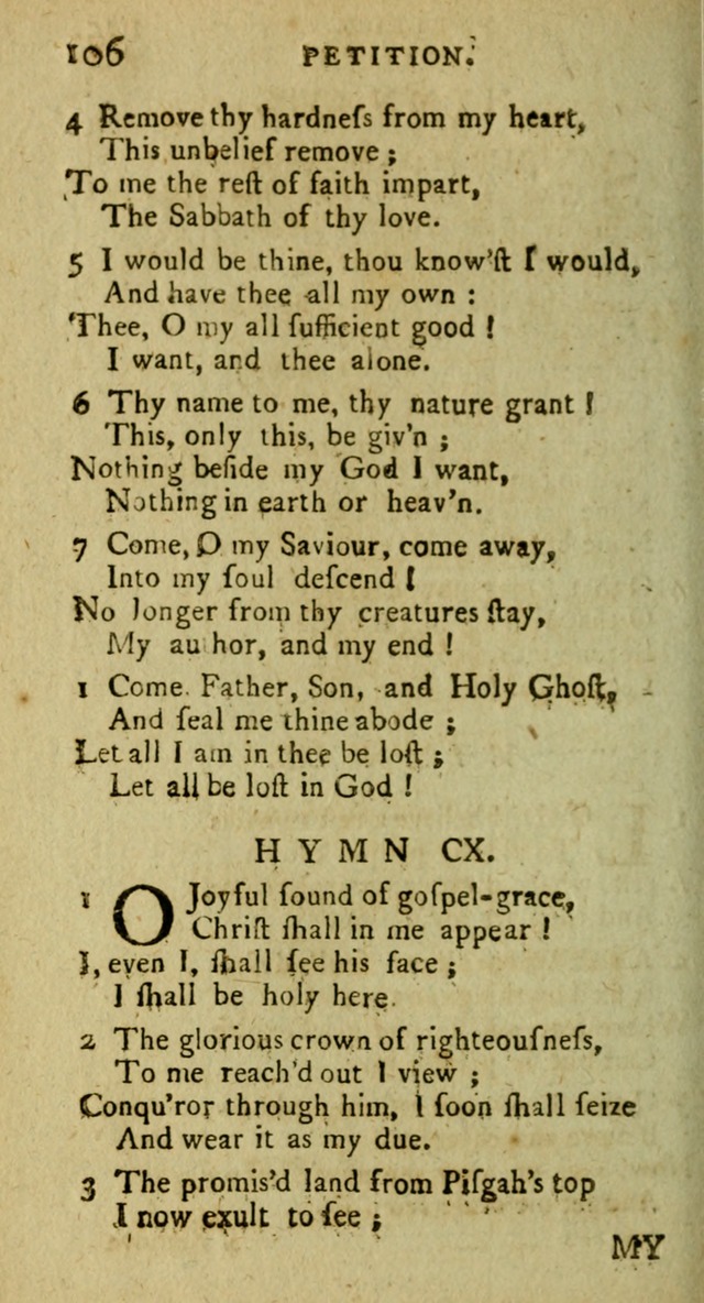 A Pocket Hymn Book: designed as a constant companion for the pious, collected from various authors (9th ed.) page 106