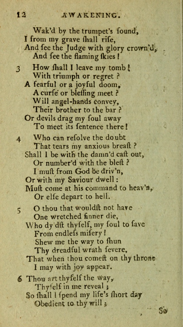 A Pocket Hymn Book: designed as a constant companion for the pious, collected from various authors (9th ed.) page 12