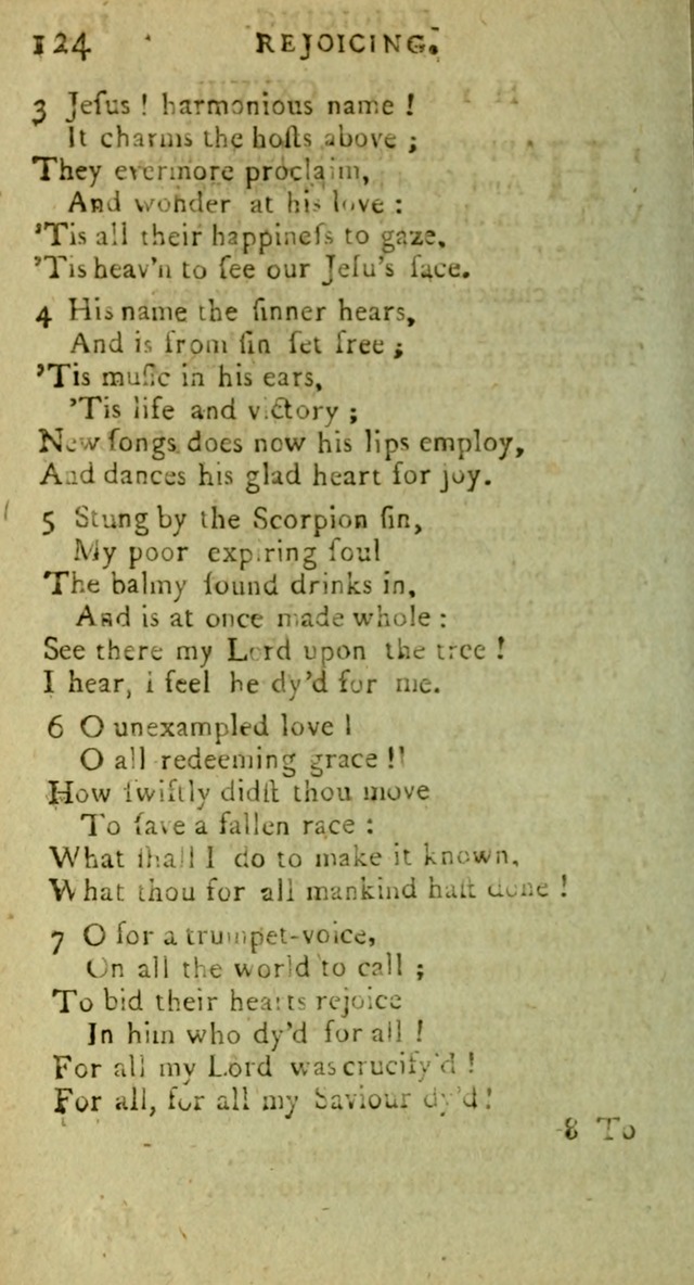 A Pocket Hymn Book: designed as a constant companion for the pious, collected from various authors (9th ed.) page 124