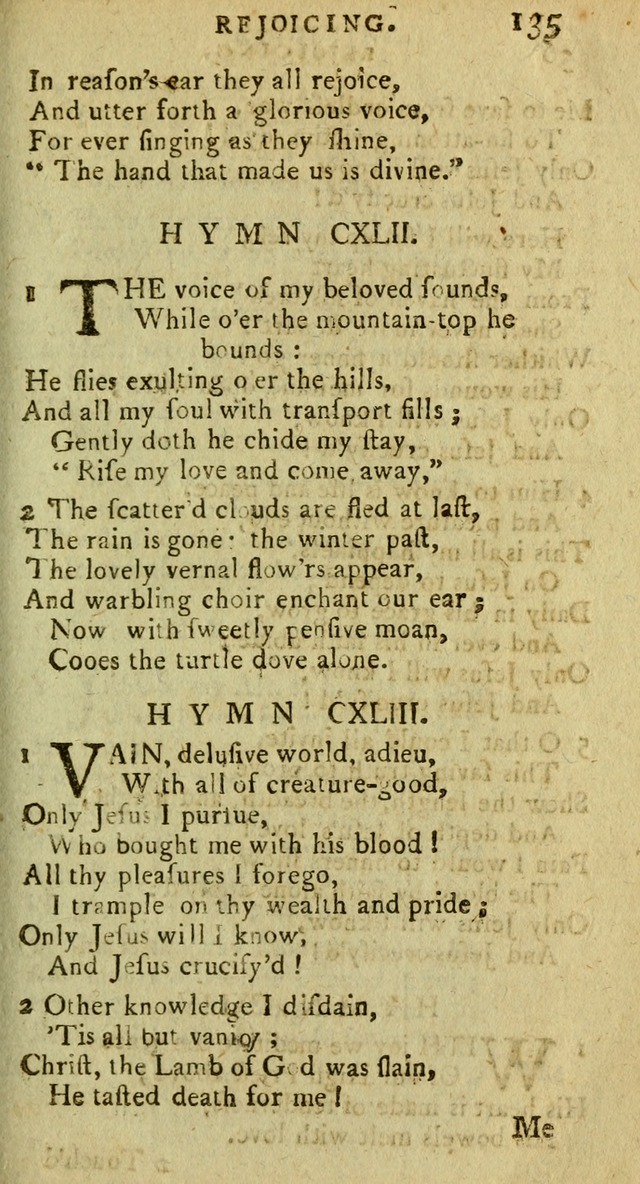 A Pocket Hymn Book: designed as a constant companion for the pious, collected from various authors (9th ed.) page 135