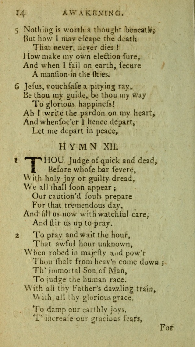 A Pocket Hymn Book: designed as a constant companion for the pious, collected from various authors (9th ed.) page 14