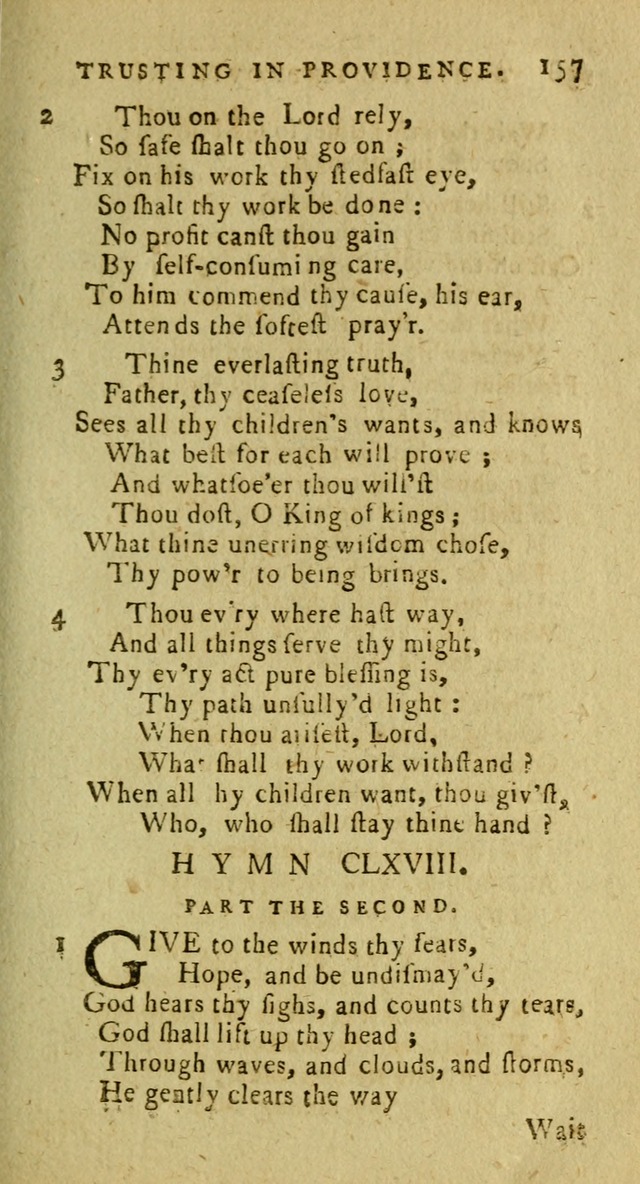 A Pocket Hymn Book: designed as a constant companion for the pious, collected from various authors (9th ed.) page 157