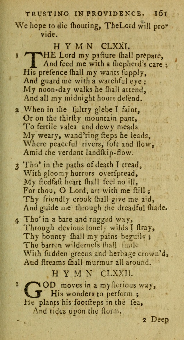 A Pocket Hymn Book: designed as a constant companion for the pious, collected from various authors (9th ed.) page 161