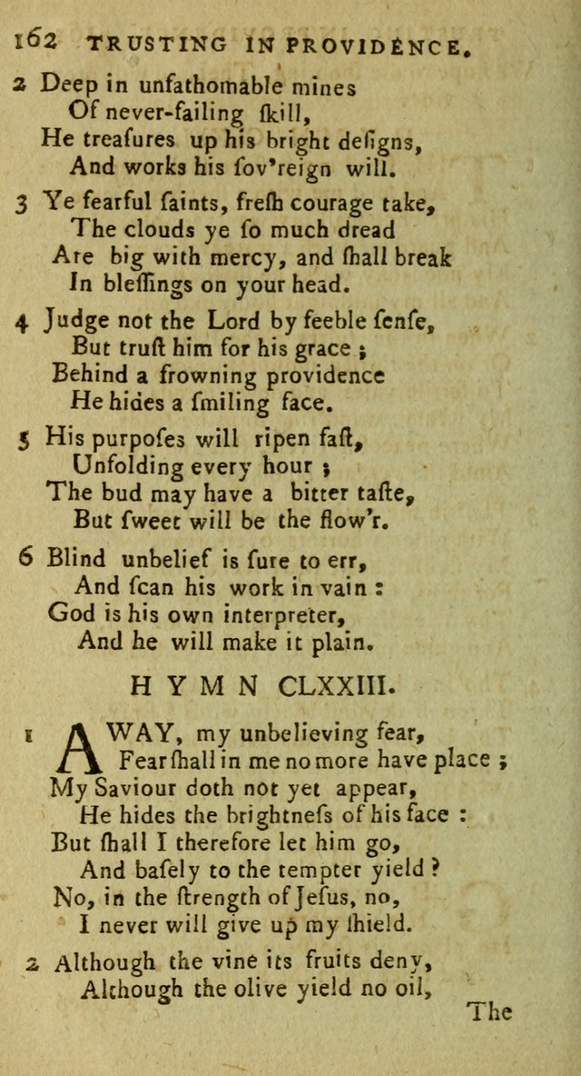 A Pocket Hymn Book: designed as a constant companion for the pious, collected from various authors (9th ed.) page 162