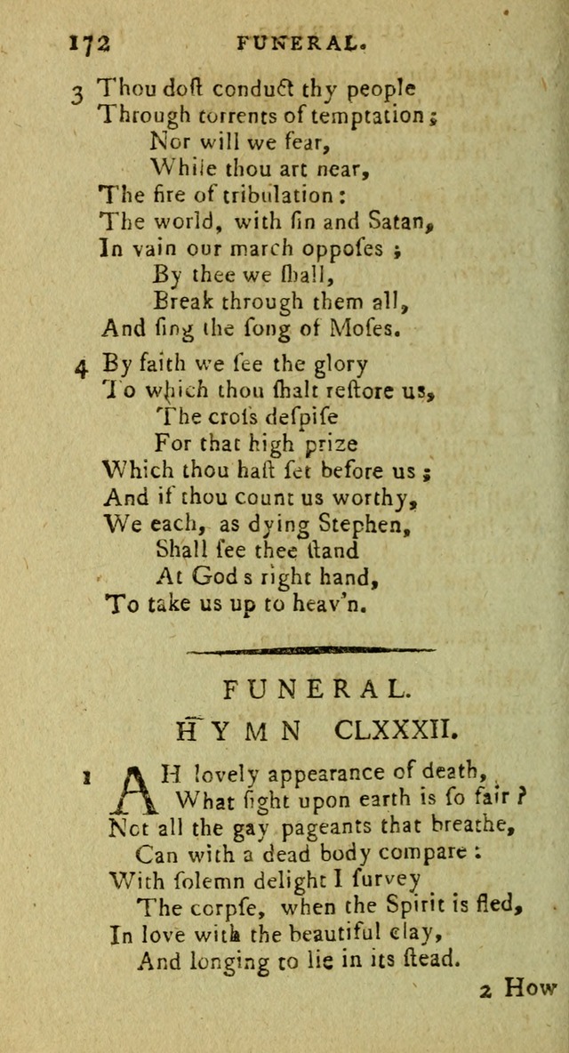 A Pocket Hymn Book: designed as a constant companion for the pious, collected from various authors (9th ed.) page 172