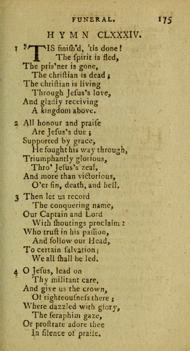 A Pocket Hymn Book: designed as a constant companion for the pious, collected from various authors (9th ed.) page 175