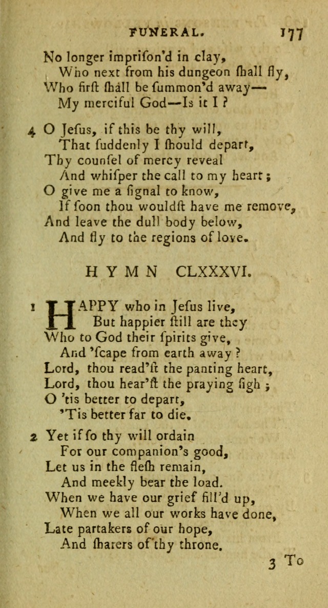 A Pocket Hymn Book: designed as a constant companion for the pious, collected from various authors (9th ed.) page 177