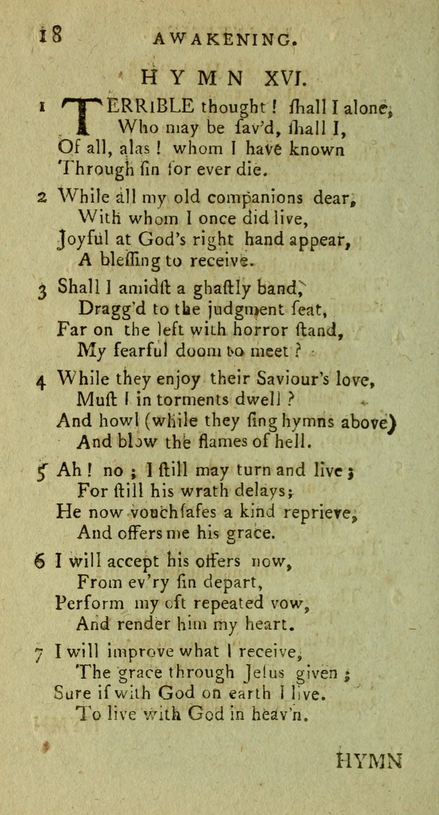 A Pocket Hymn Book: designed as a constant companion for the pious, collected from various authors (9th ed.) page 18