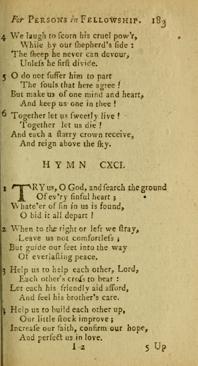 A Pocket Hymn Book: designed as a constant companion for the pious, collected from various authors (9th ed.) page 183