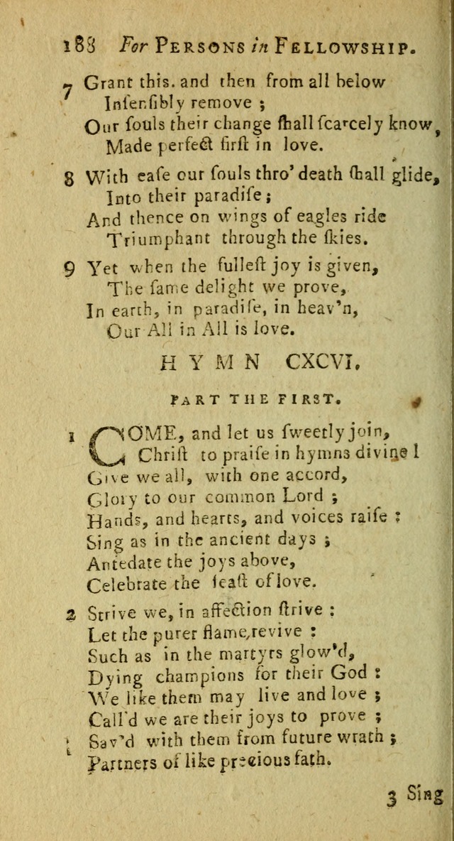 A Pocket Hymn Book: designed as a constant companion for the pious, collected from various authors (9th ed.) page 188