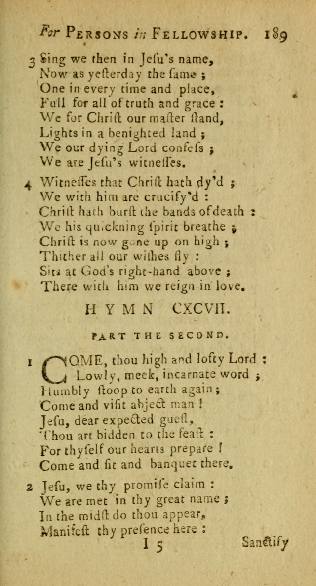 A Pocket Hymn Book: designed as a constant companion for the pious, collected from various authors (9th ed.) page 189