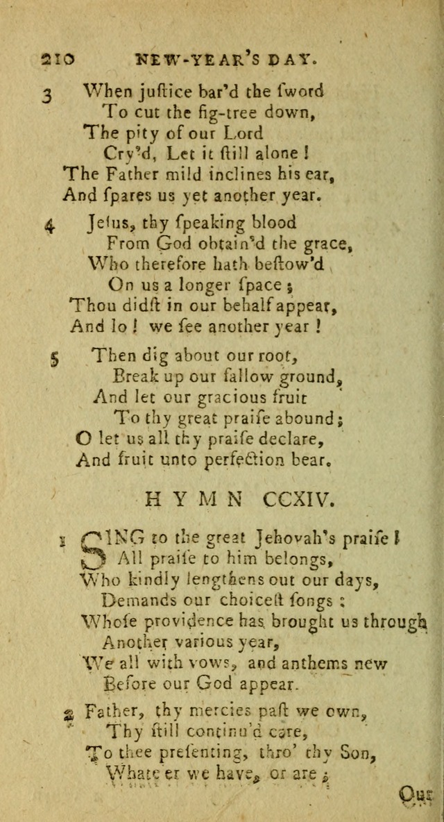 A Pocket Hymn Book: designed as a constant companion for the pious, collected from various authors (9th ed.) page 210