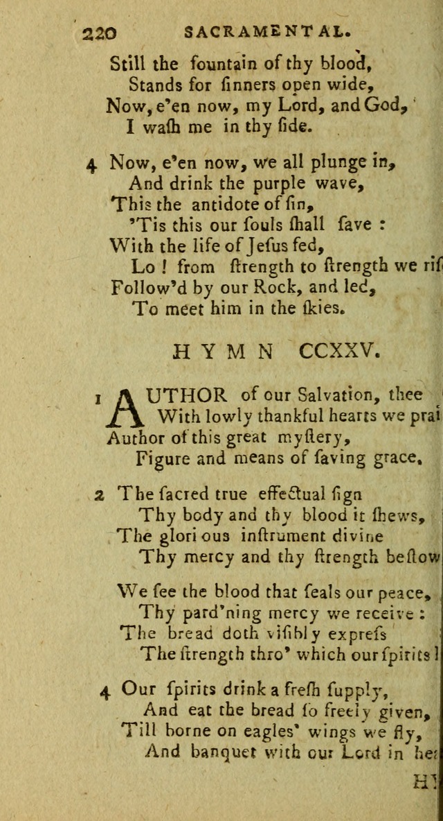 A Pocket Hymn Book: designed as a constant companion for the pious, collected from various authors (9th ed.) page 220