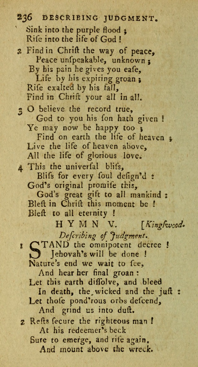 A Pocket Hymn Book: designed as a constant companion for the pious, collected from various authors (9th ed.) page 236