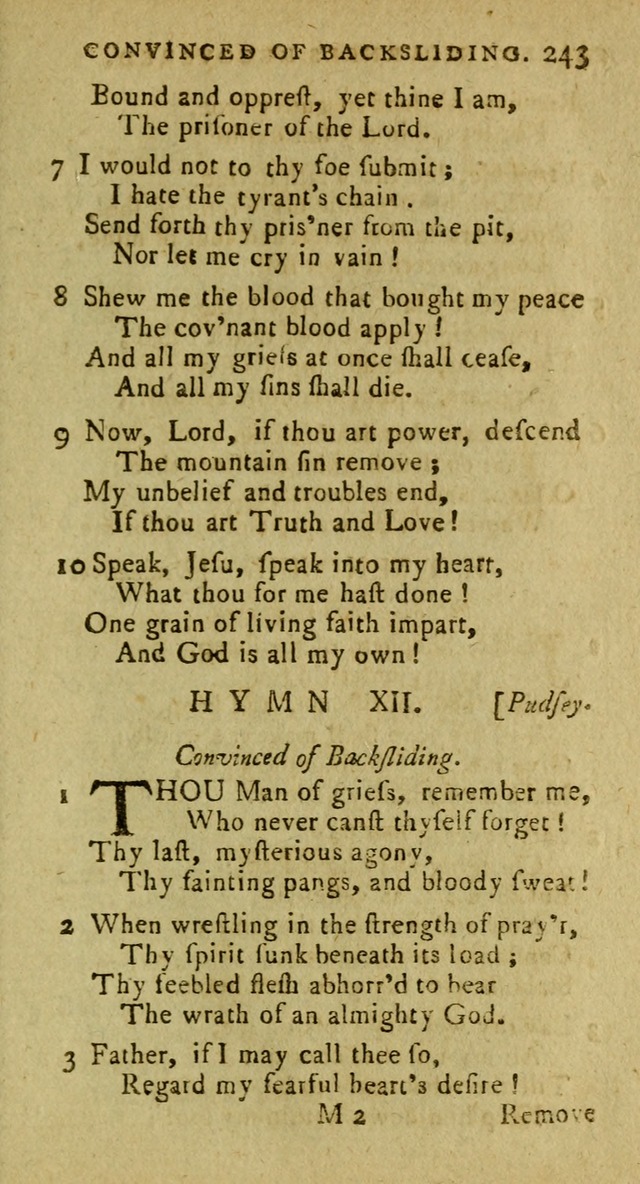 A Pocket Hymn Book: designed as a constant companion for the pious, collected from various authors (9th ed.) page 243