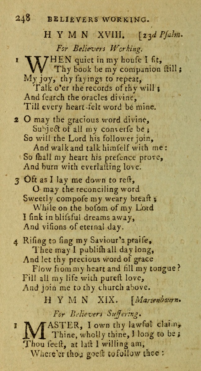 A Pocket Hymn Book: designed as a constant companion for the pious, collected from various authors (9th ed.) page 248