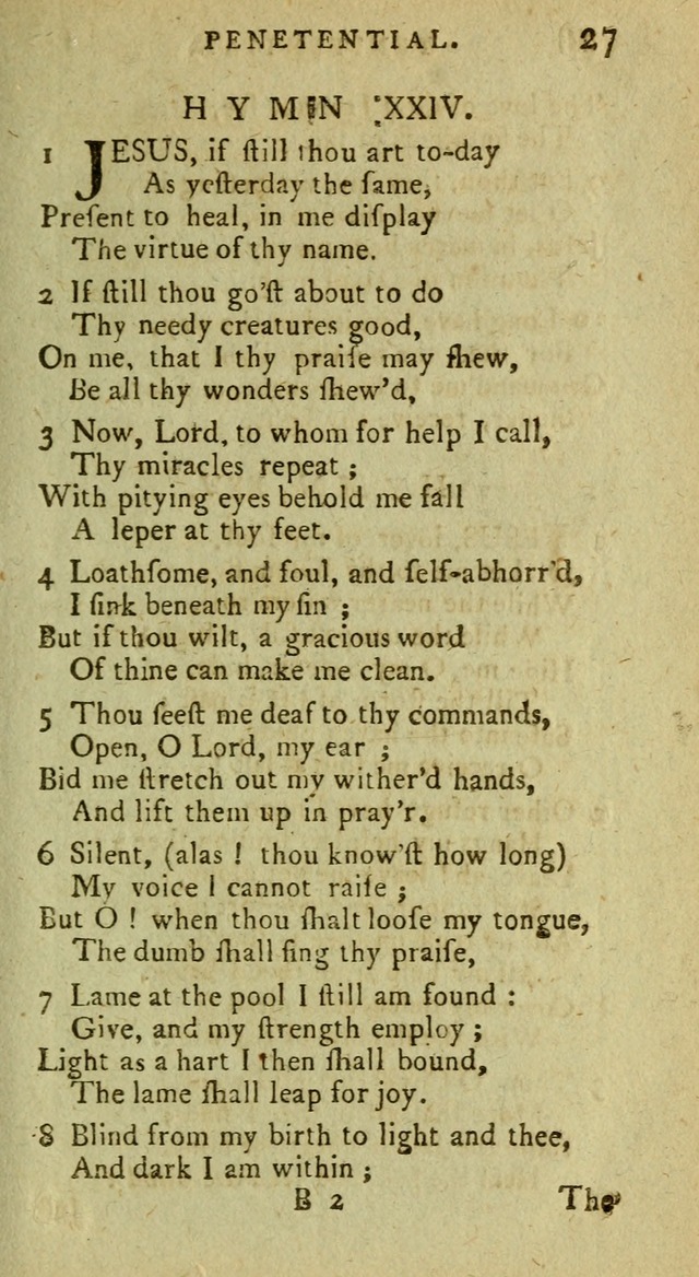 A Pocket Hymn Book: designed as a constant companion for the pious, collected from various authors (9th ed.) page 27