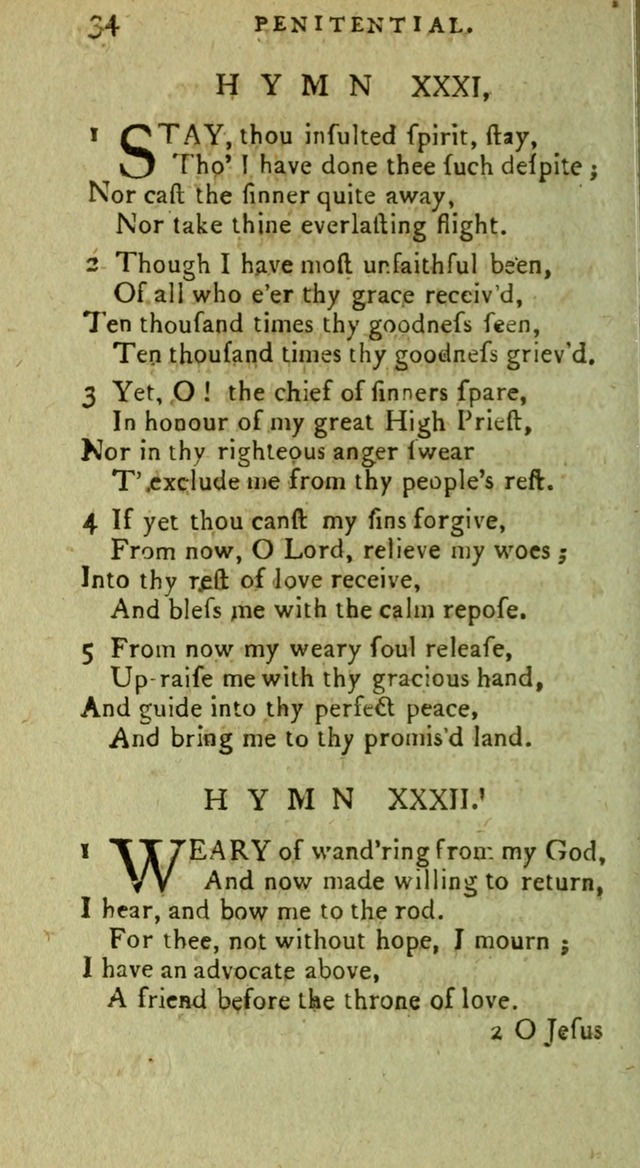 A Pocket Hymn Book: designed as a constant companion for the pious, collected from various authors (9th ed.) page 34