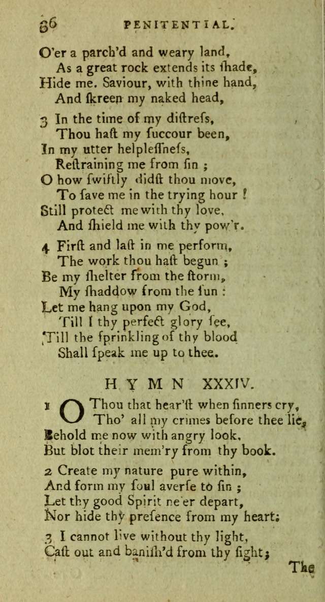 A Pocket Hymn Book: designed as a constant companion for the pious, collected from various authors (9th ed.) page 36