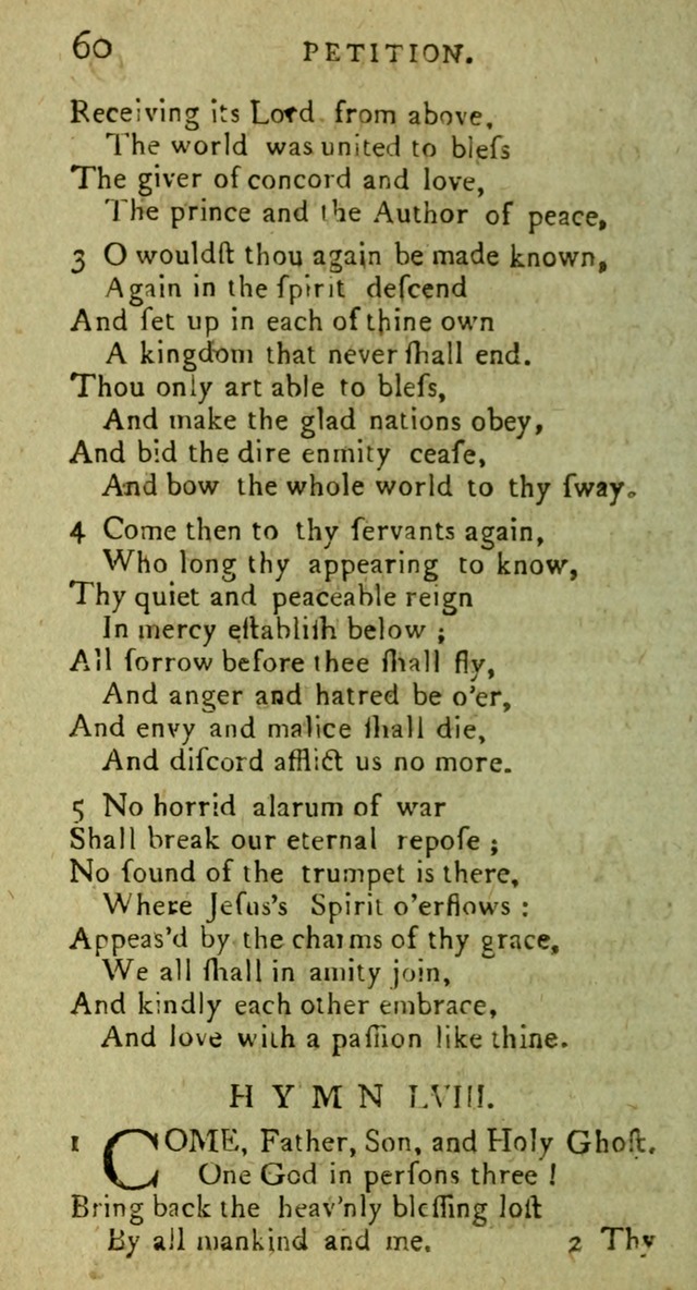 A Pocket Hymn Book: designed as a constant companion for the pious, collected from various authors (9th ed.) page 60