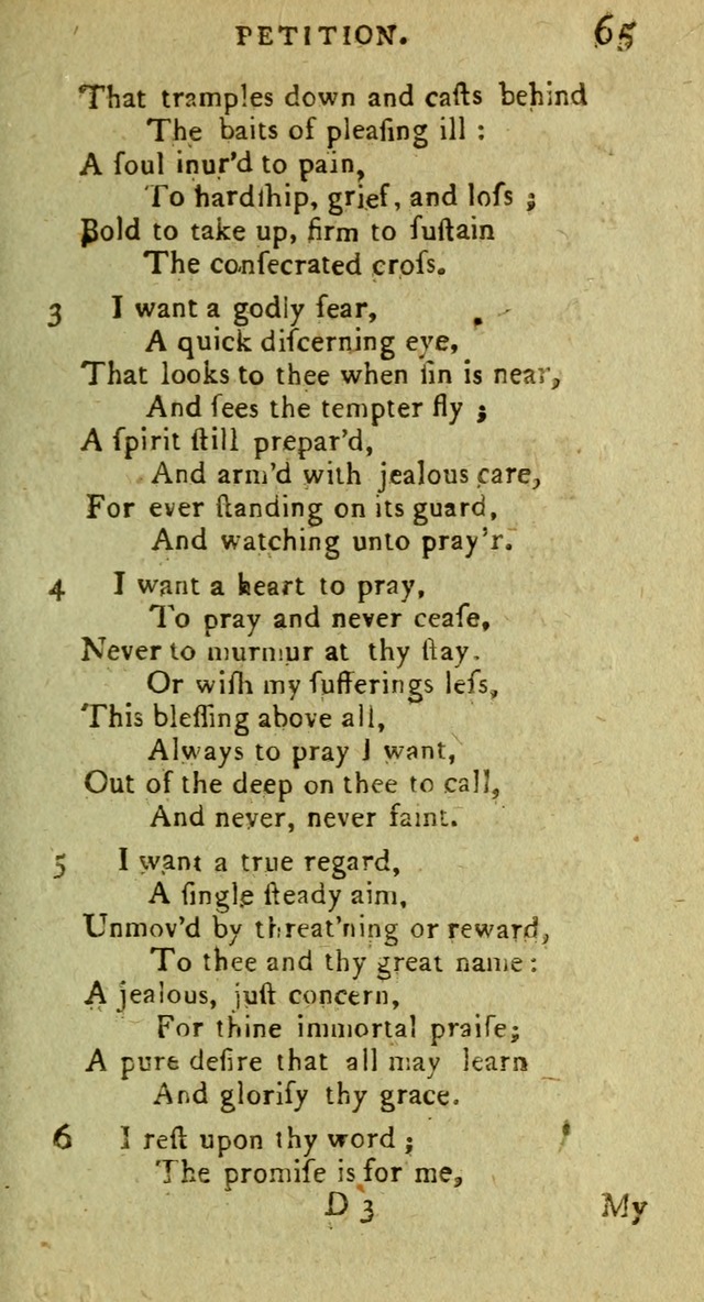 A Pocket Hymn Book: designed as a constant companion for the pious, collected from various authors (9th ed.) page 65