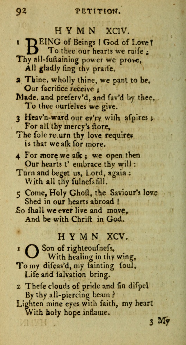 A Pocket Hymn Book: designed as a constant companion for the pious, collected from various authors (9th ed.) page 92