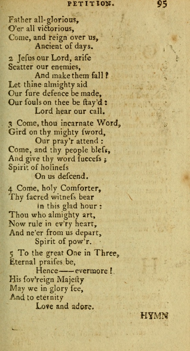 A Pocket Hymn Book: designed as a constant companion for the pious, collected from various authors (9th ed.) page 95